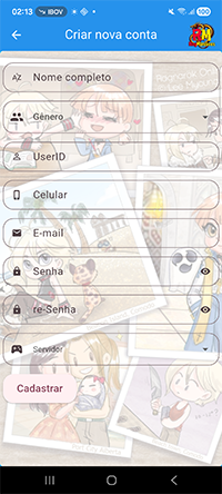 Cadastro RagManíacos